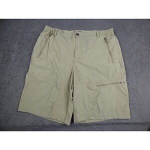 MIER Mens Hiking Shorts Size 38 Tan Beige Nylon Spandex Stretch Cargo Outdoor
